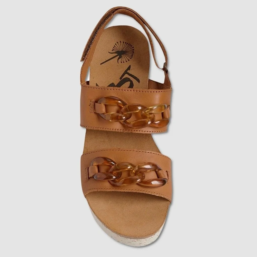 OTBT Fair Isle‎ Platform Sandals - NWT Womens Size 7.5 Camel - #49252-ZZ5